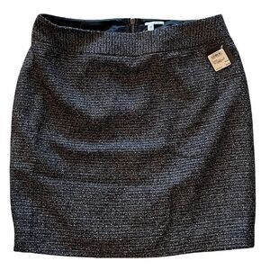NWT HALOGEN Tweed Skirt Brown black size 12 P